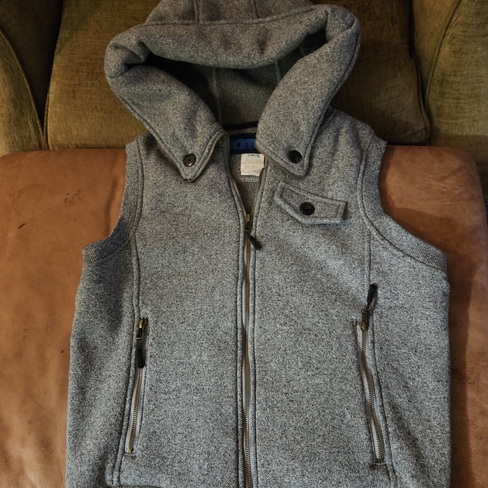 Women's Stylish Gray Hooded Vest